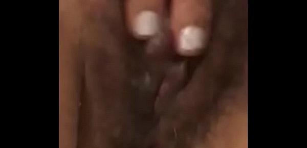  Slutty Milf Rubbing Her Hairy Pussy While Boyfriend Is Filming